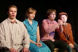 Probenfoto der Jugendtheatergruppe